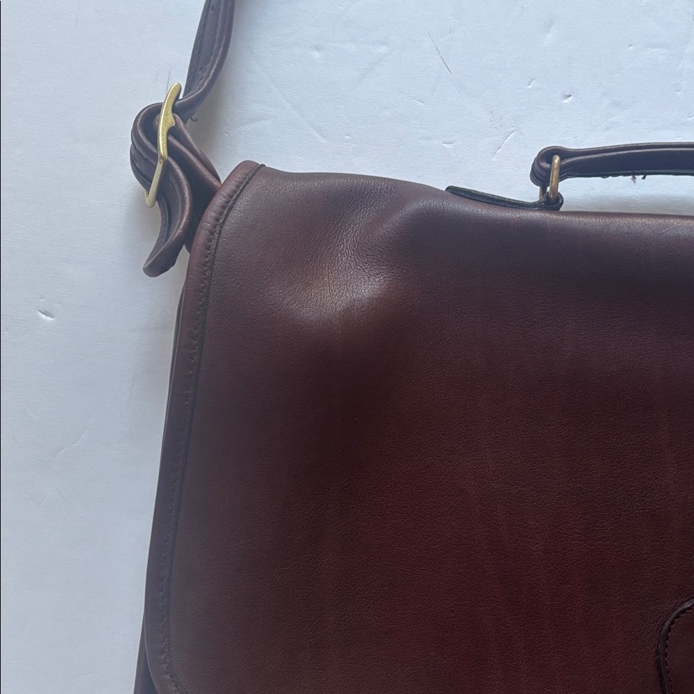 Vintage 80s 90s Coach Crossbody Messenger Satchel Briefcase Bag Office Laptop - Picture 7 of 17